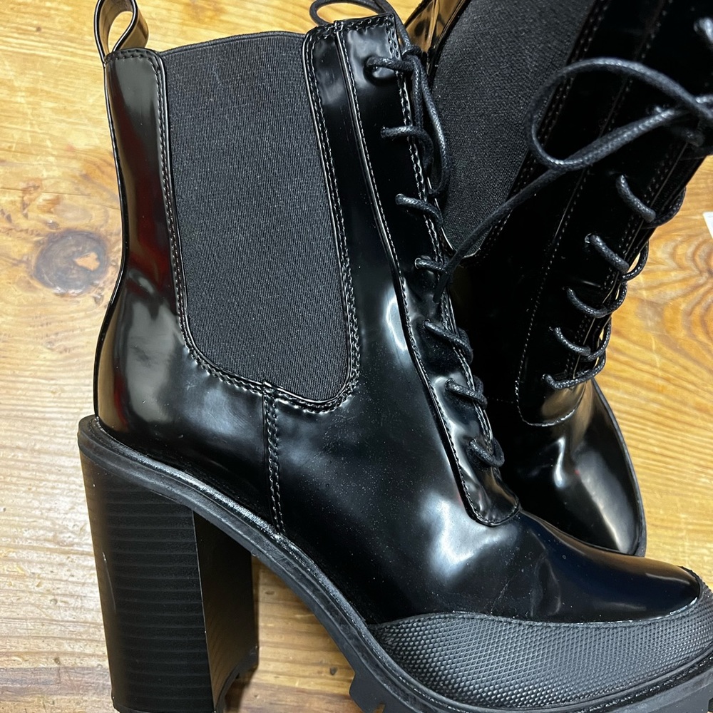 All Black Combat boot